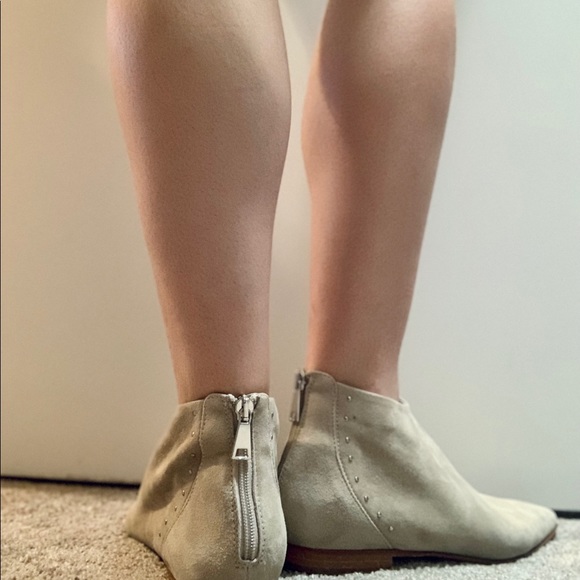 Italian Soft Leather Designer Low Ankle Booties Size 39 - Picture 4 of 6